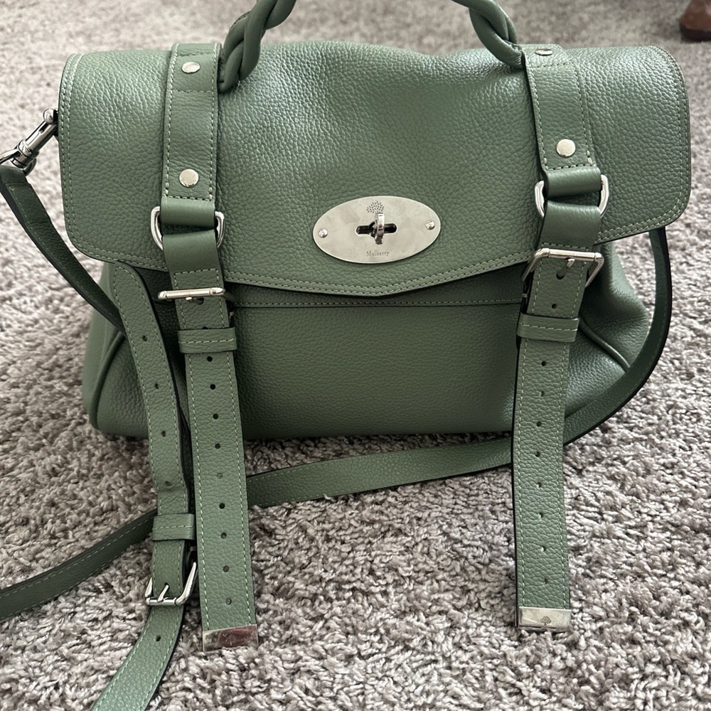 Authentic Mulberry Alexa cross body braided handle bag in excellent condition